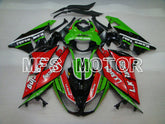 Kawasaki NINJA ZX6R 2009-2012 Injection ABS Fairing - Motocard - Red Green - MFS5828
